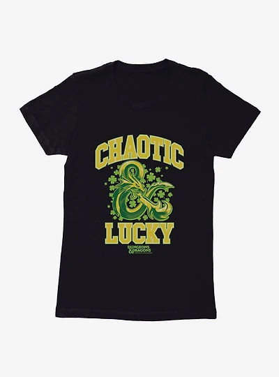Dungeons & Dragons Chaotic And Lucky Womens T-Shirt