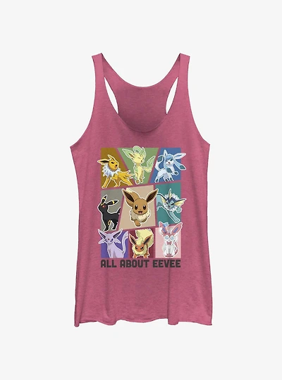 Pokemon Eevee Eeveelution Girls Tank Top