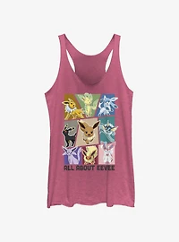 Pokemon Eevee Eeveelution Girls Tank Top