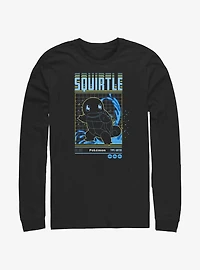 Pokemon Squirtle Grid Long-Sleeve T-Shirt