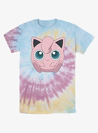 Pokemon Jigglypuff Face Tie-Dye T-Shirt