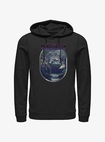 Star Wars The Mandalorian Alamites Attack Grogu Hoodie
