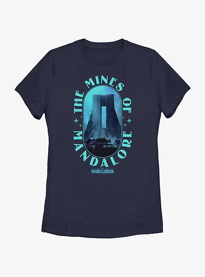 Star Wars The Mandalorian Mines of Mandalore Womens T-Shirt