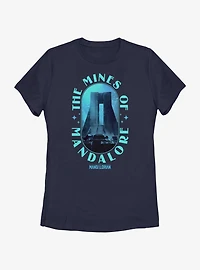Star Wars The Mandalorian Mines of Mandalore Womens T-Shirt