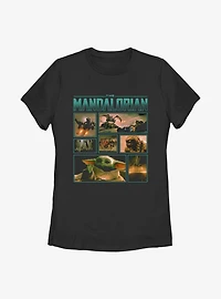 Star Wars The Mandalorian Adventures Through Mines of Mandalore Womens T-Shirt