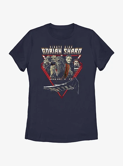 Star Wars The Mandalorian Pirate King Gorian Shard Womens T-Shirt