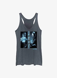 Star Wars The Mandalorian Dark Saber Womens Tank Top