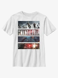 Star Wars The Mandalorian Big Battle Youth T-Shirt