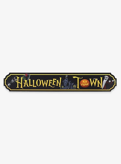 The Nightmare Before Christmas Halloween Town Metal Street Sign