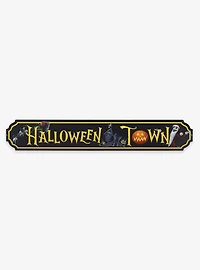 The Nightmare Before Christmas Halloween Town Metal Street Sign