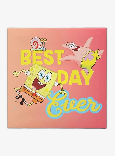 Spongebob Squarepants Best Day Ever Canvas Wall Decor