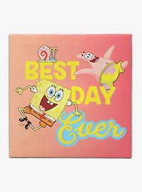 Spongebob Squarepants Best Day Ever Canvas Wall Decor