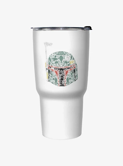 Star Wars Boba Helmet Icons Travel Mug