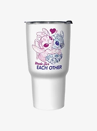 Disney Lilo & Stitch Angel and Stitch Made For Each Other Travel Mug