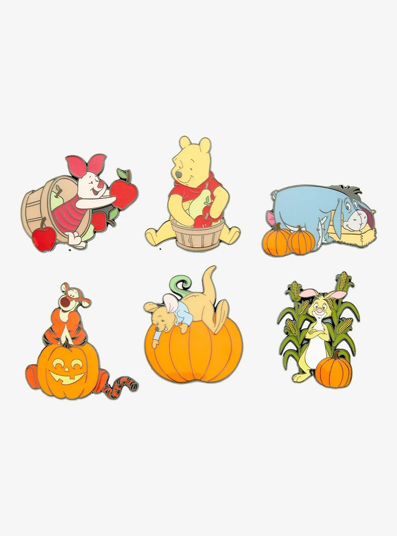 Loungefly Disney Winnie the Pooh Fall Characters Blind Box Enamel Pin - BoxLunch Exclusive