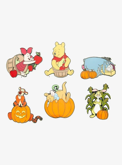 Loungefly Disney Winnie the Pooh Fall Characters Blind Box Enamel Pin - BoxLunch Exclusive