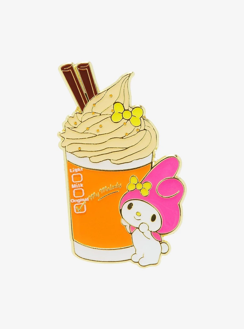 Sanrio My Melody Pumpkin Spice Latte Enamel Pin - BoxLunch Exclusive