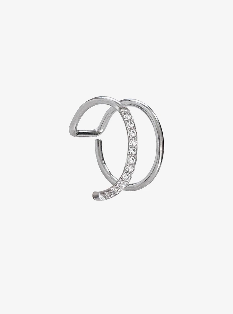 Steel Clear CZ Nose Hoop