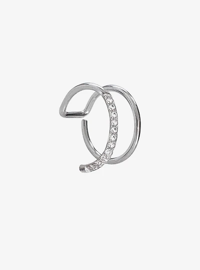 Steel Clear CZ Nose Hoop