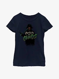 Disney Peter Pan & Wendy Hook Captain Of Chaos Youth Girls T-Shirt