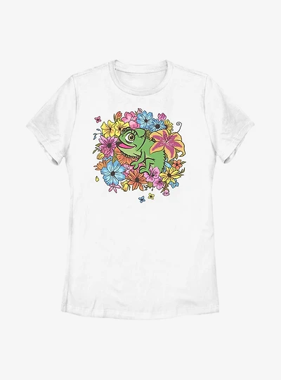 Disney Tangled Floral Pascal Womens T-Shirt