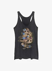 Disney Tangled Rapunzel Hair Sketch Womens Tank Top