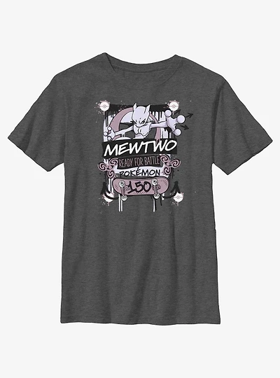 Pokemon Mewtwo Ready For Battle Youth T-Shirt