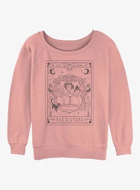 Disney Hocus Pocus The Sisters Tarot Womens Slouchy Sweatshirt