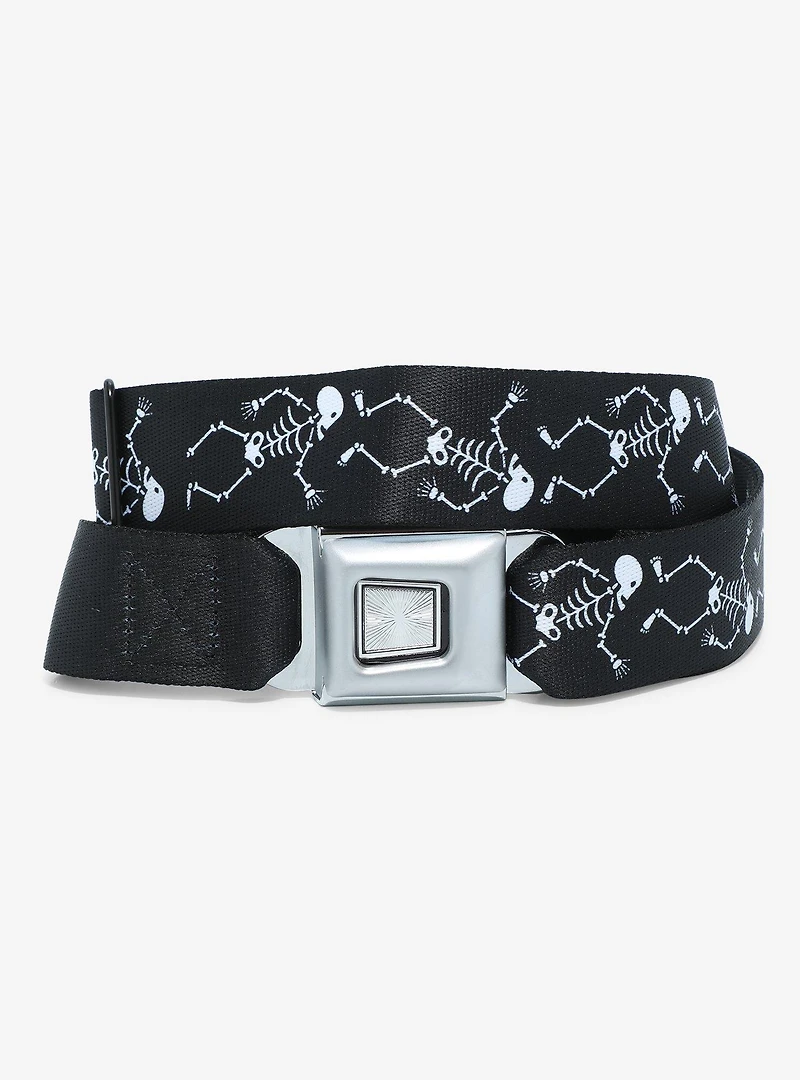 Buckle-Down Dancing Skeleton Seat Belt Belt