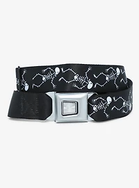Buckle-Down Dancing Skeleton Seat Belt Belt