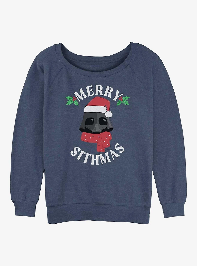 Star Wars Merry Sithmas Womens Slouchy Sweatshirt
