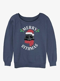 Star Wars Merry Sithmas Womens Slouchy Sweatshirt