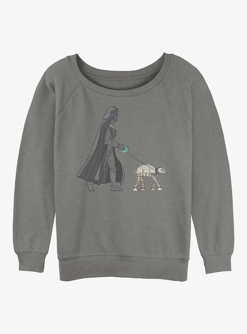 Star Wars Vader Walker Womens Slouchy Sweatshirt