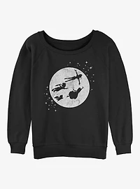 Disney Tinker Bell Second Star To The Right Womens Slouchy Sweatshirt