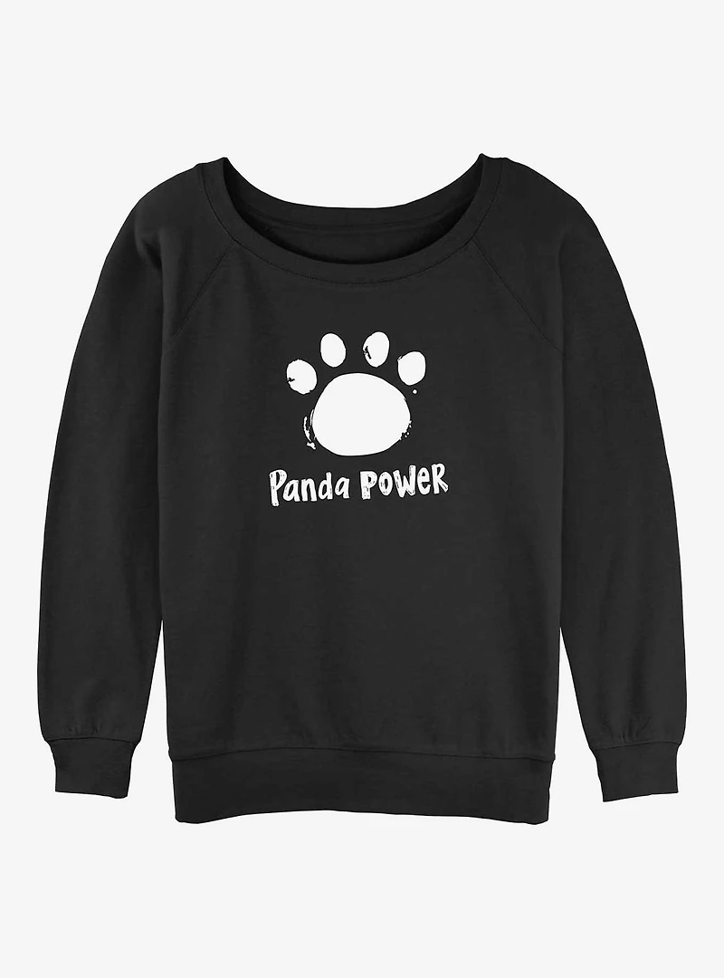 Disney Pixar Turning Red Panda Power Womens Slouchy Sweatshirt