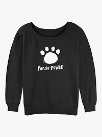 Disney Pixar Turning Red Panda Power Womens Slouchy Sweatshirt