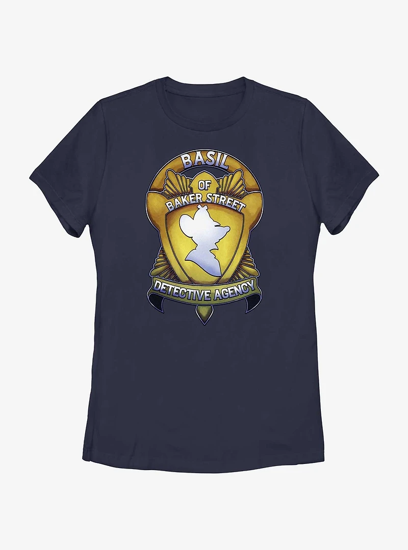 Disney The Great Mouse Detective Basil Badge Womens T-Shirt