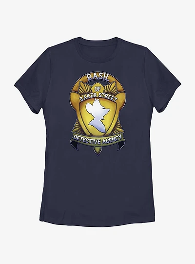 Disney The Great Mouse Detective Basil Badge Womens T-Shirt