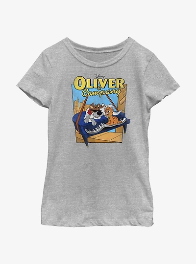 Disney Oliver & Company Piano Youth Girls T-Shirt