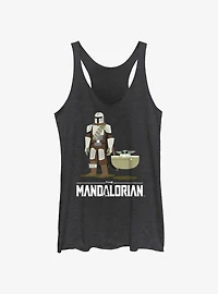 Star Wars The Mandalorian Mando and Grogu Bassinet Baby Girls Tank