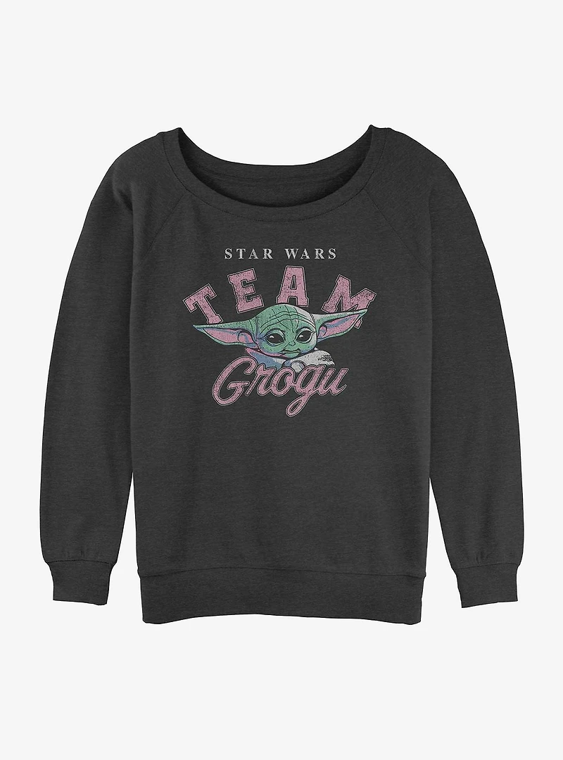 Star Wars The Mandalorian Team Grogu Slouchy Sweatshirt