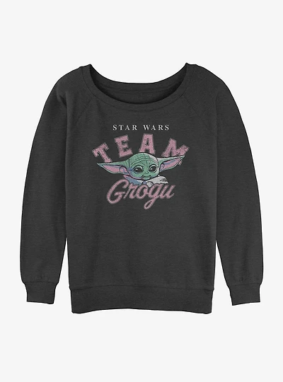 Star Wars The Mandalorian Team Grogu Slouchy Sweatshirt