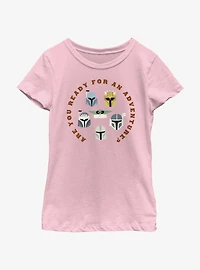 Star Wars The Mandalorian Adventure Helmets Youth Girls T-Shirt