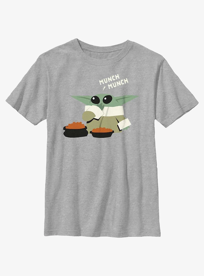 Star Wars The Mandalorian Grogu Munch Youth T-Shirt