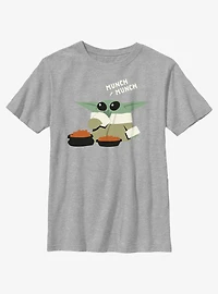 Star Wars The Mandalorian Grogu Munch Youth T-Shirt