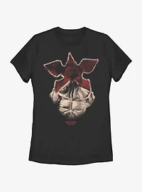 Stranger Things Halftone Demogorgon Womens T-Shirt