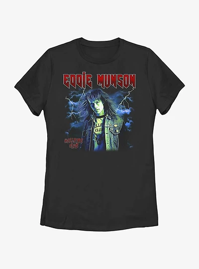 Stranger Things Eddie Munson Hellfire Club Womens T-Shirt