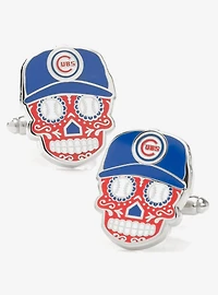 Chicago Cubs Sugar Skull Cufflinks