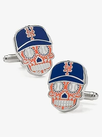 New York Mets Sugar Skull Cufflinks