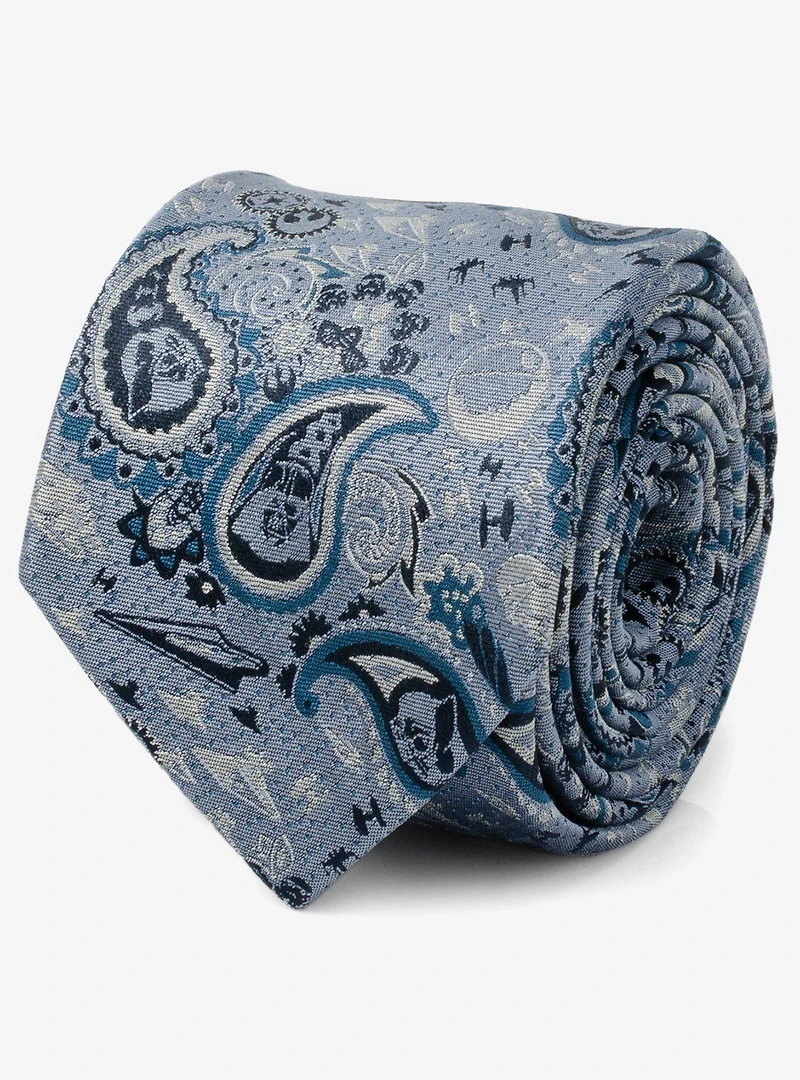 Star Wars Vader Blue Tonal Paisley Men's Tie